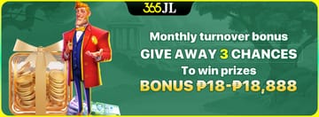 Monthly turnover bonus Give away 3 chances To win prizes Bonus ₱18-₱18,888